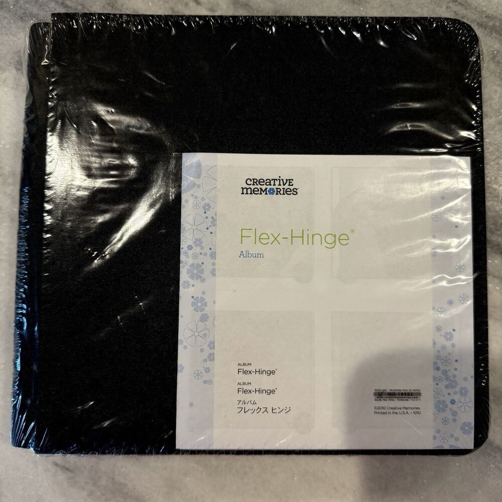 Creative Memories NEW Black 8x8 Flex Hinge Scrapbook Album 2010 No Pages
